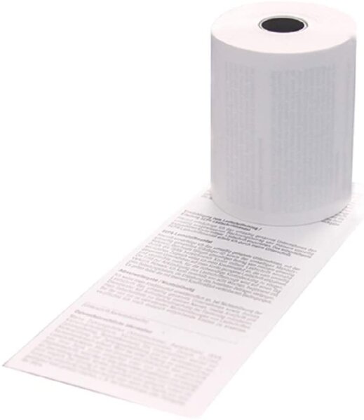 50 EC-Cash Rollen 57mm x 15m x 12mm SEPA Lastschrifttext - EC-Cash-Thermorollen