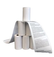 50 EC-Cash Rollen 57mm x 15m x 12mm SEPA Lastschrifttext - EC-Cash-Thermorollen