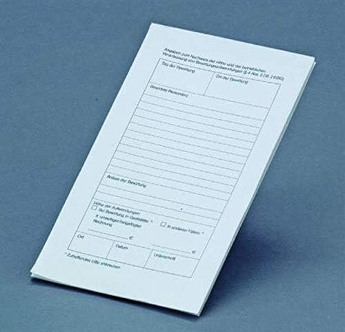 3.500 Bewirtungsnachweise 120 x 210 mm - Thermo-Guest-Cheques