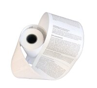25 EC-Cash-Rollen 57mm x 10m x 12mm SEPA Lastschrifttext - EC-Cash-Thermorollen